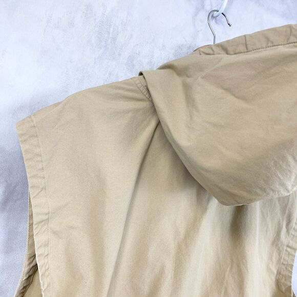 Offline by Aerie Cargo Vest Womens Medium Utility Hooded Outdoor Gorpcore Canvas - Picture 2 of 9
